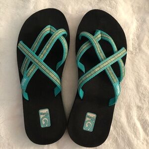 Teva flip flops, size 7